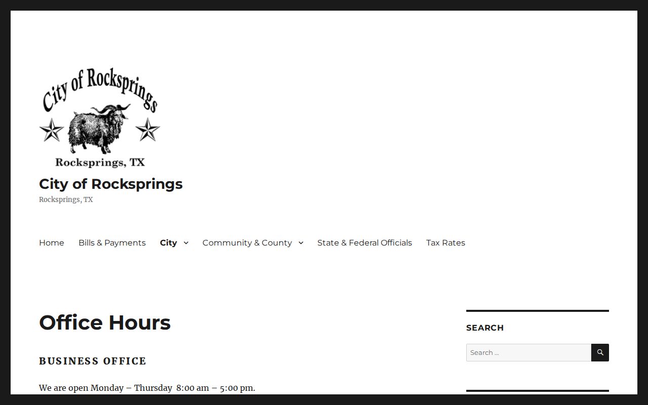 Rocksprings court docket City Hall business hours