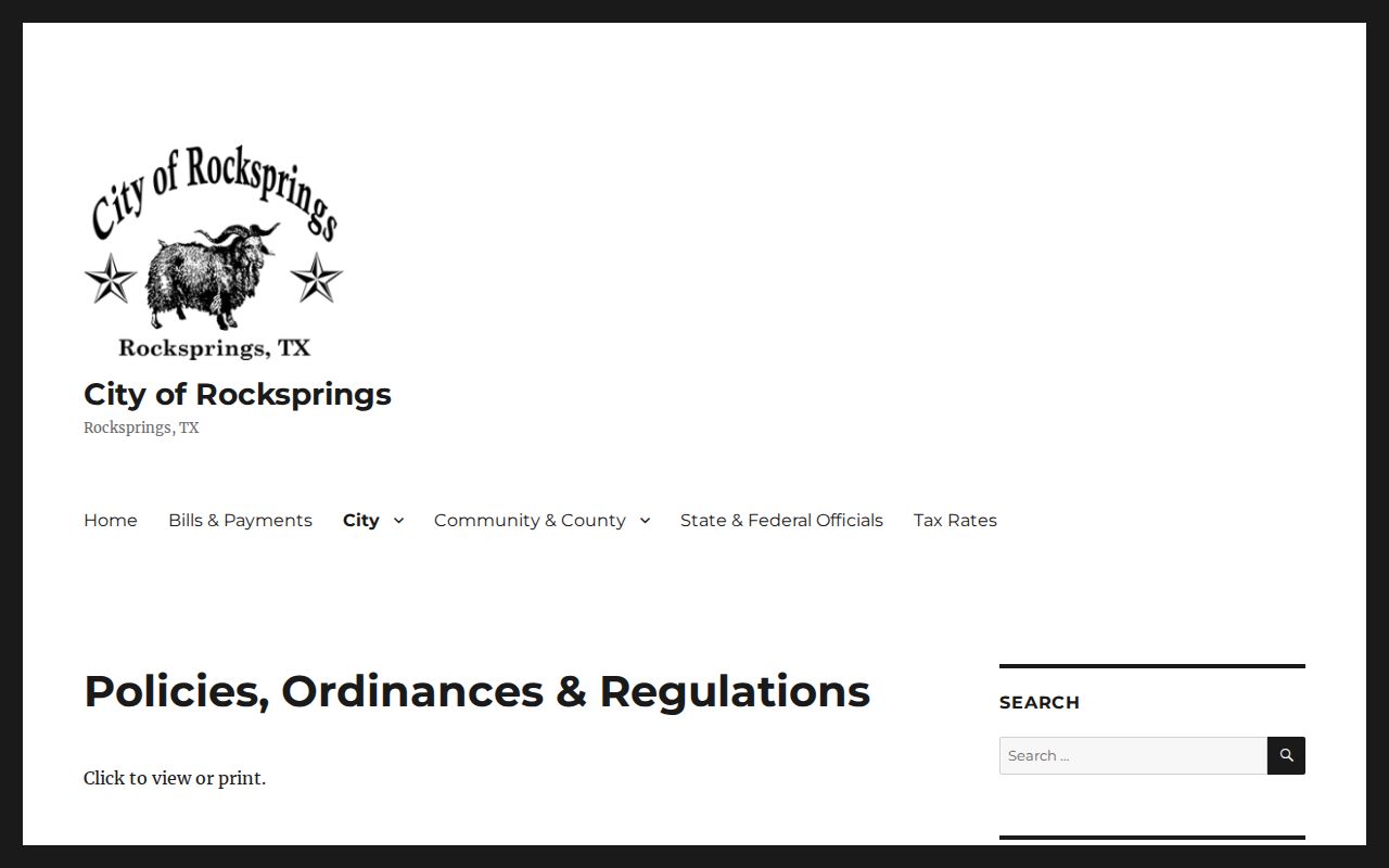 Rocksprings court docket municipal court ordinance links